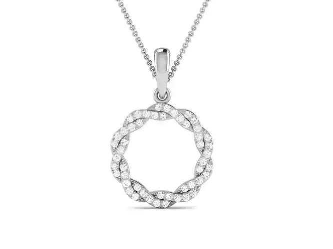 pendant-4286 pendant with diamonds in shape of oval