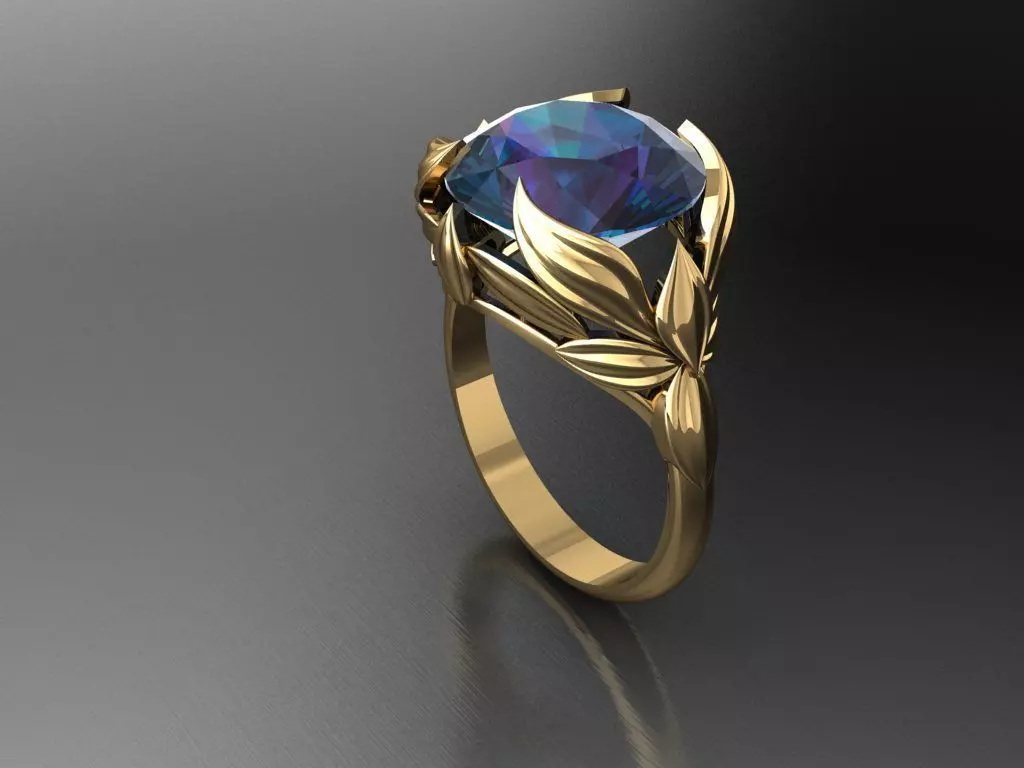 P258- Diamond ring 3D print model_0