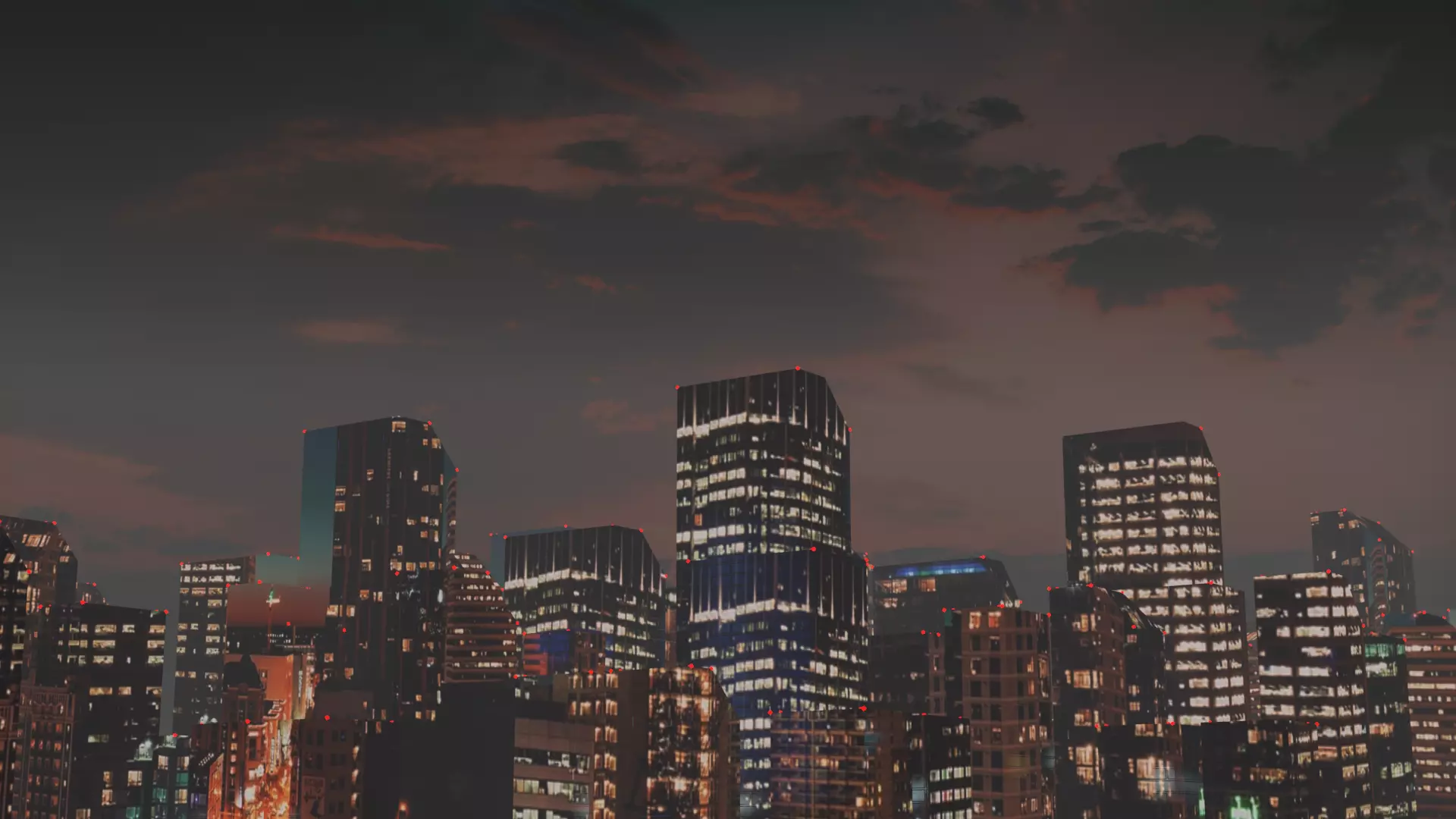 City night scene 3D model 3D model_0