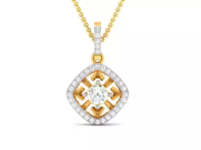 pendant-4062 diamond pendant gold