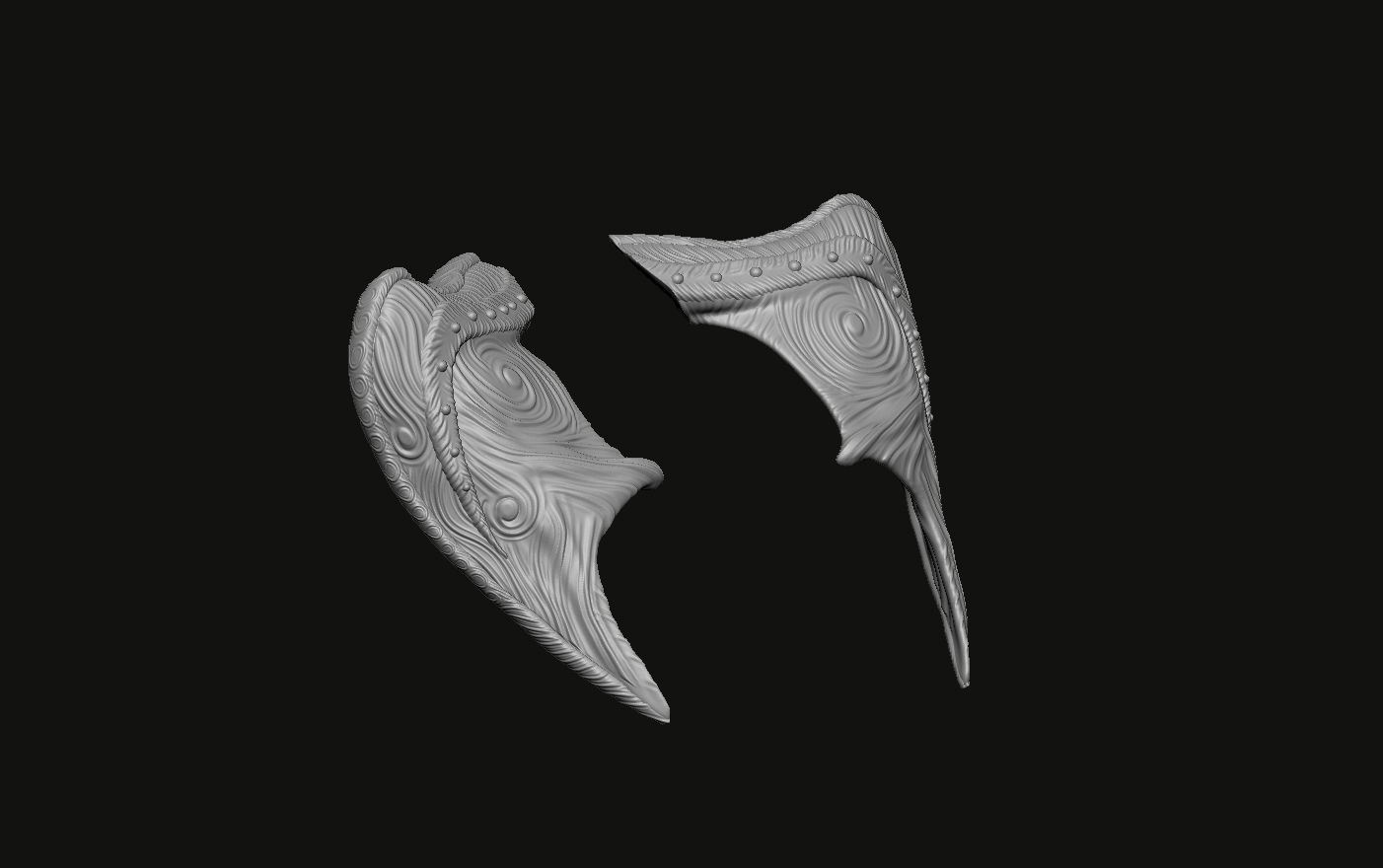 Dragon wings  3D print model_3