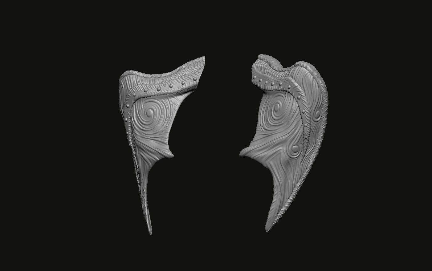 Dragon wings  3D print model_1