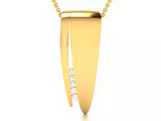 pendant-4023 letter p pendant gold