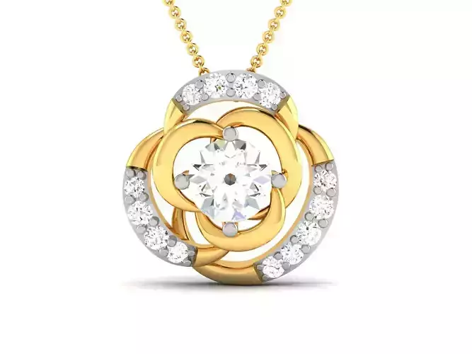 pendant-3806 diamond pendant gold