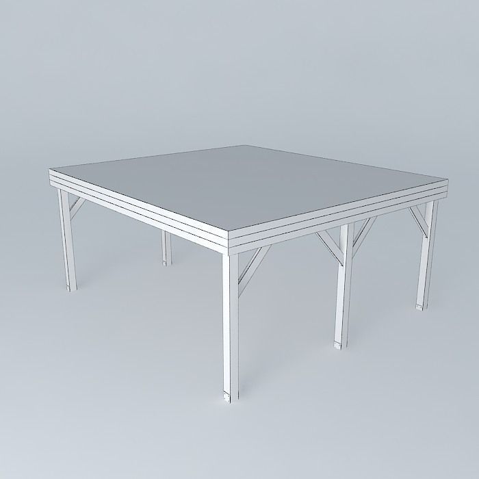 Decochalet 2015 Carport 30M2 TP Free 3D model_4