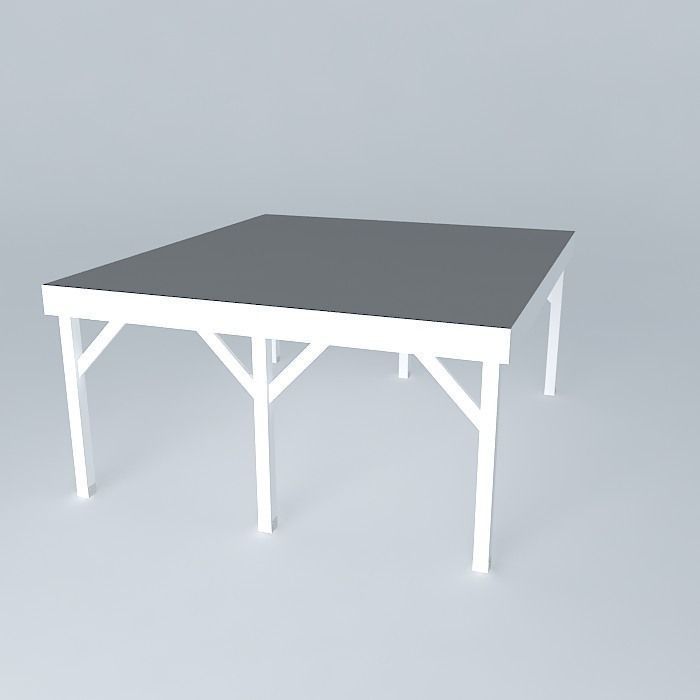 Decochalet 2015 Carport 30M2 TP Free 3D model_1