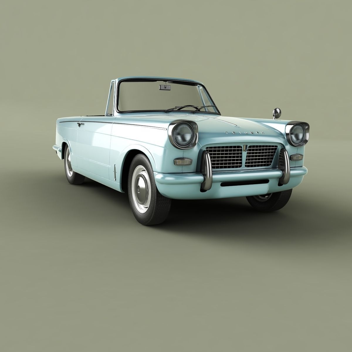 Triumph Herald 948 Convertible 3D model_9