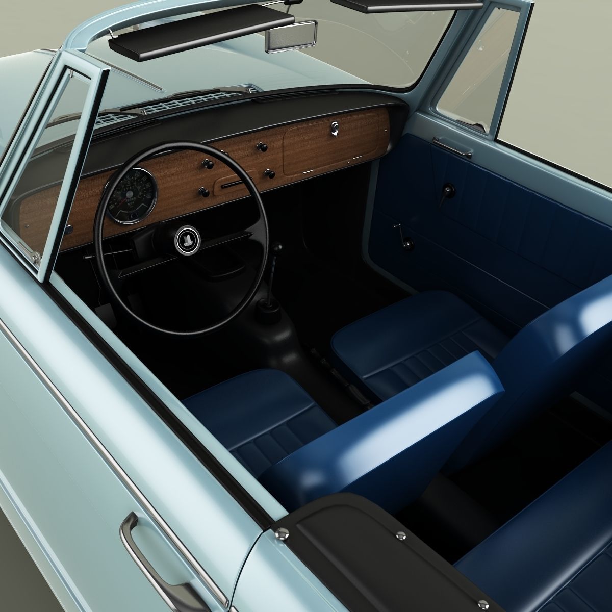 Triumph Herald 948 Convertible 3D model_8