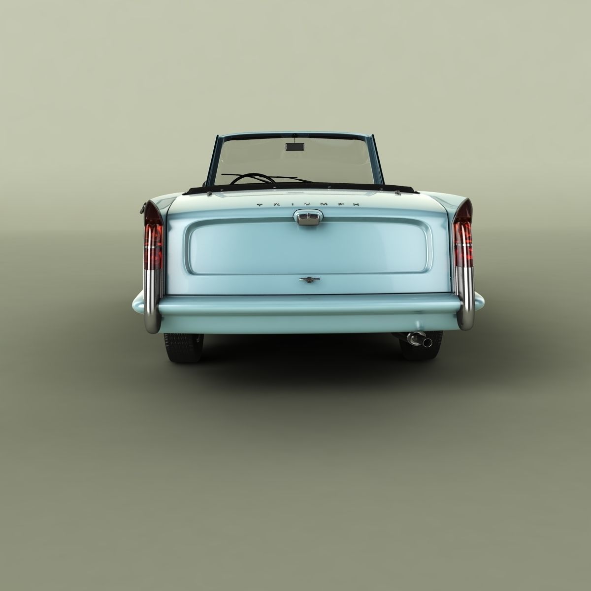 Triumph Herald 948 Convertible 3D model_3