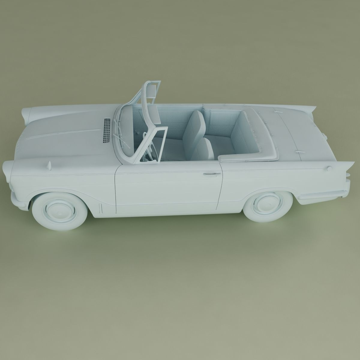 Triumph Herald 948 Convertible 3D model_11