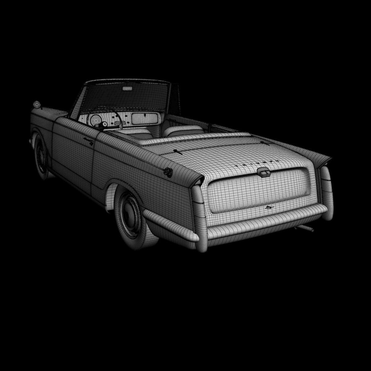 Triumph Herald 948 Convertible 3D model_16