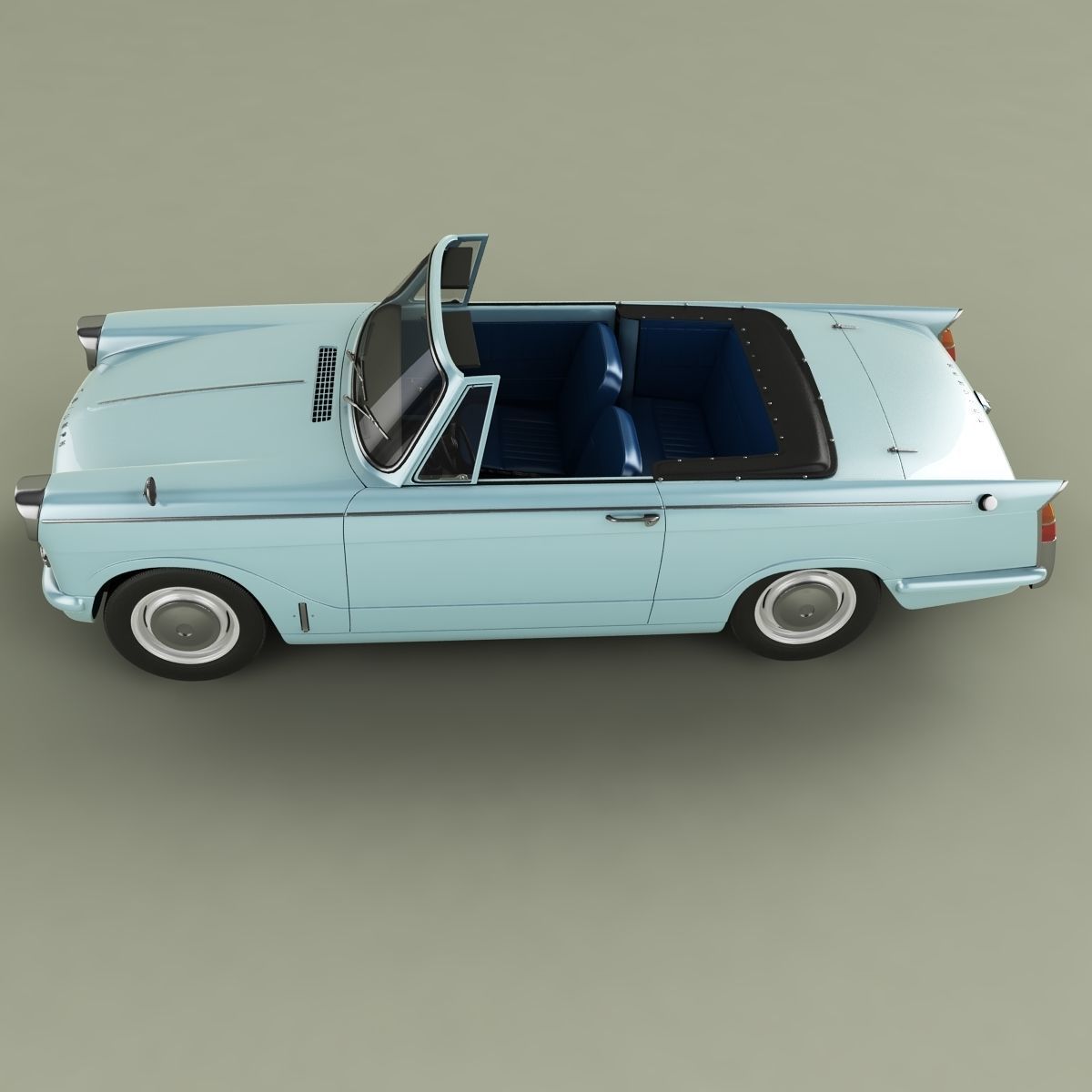 Triumph Herald 948 Convertible 3D model_6