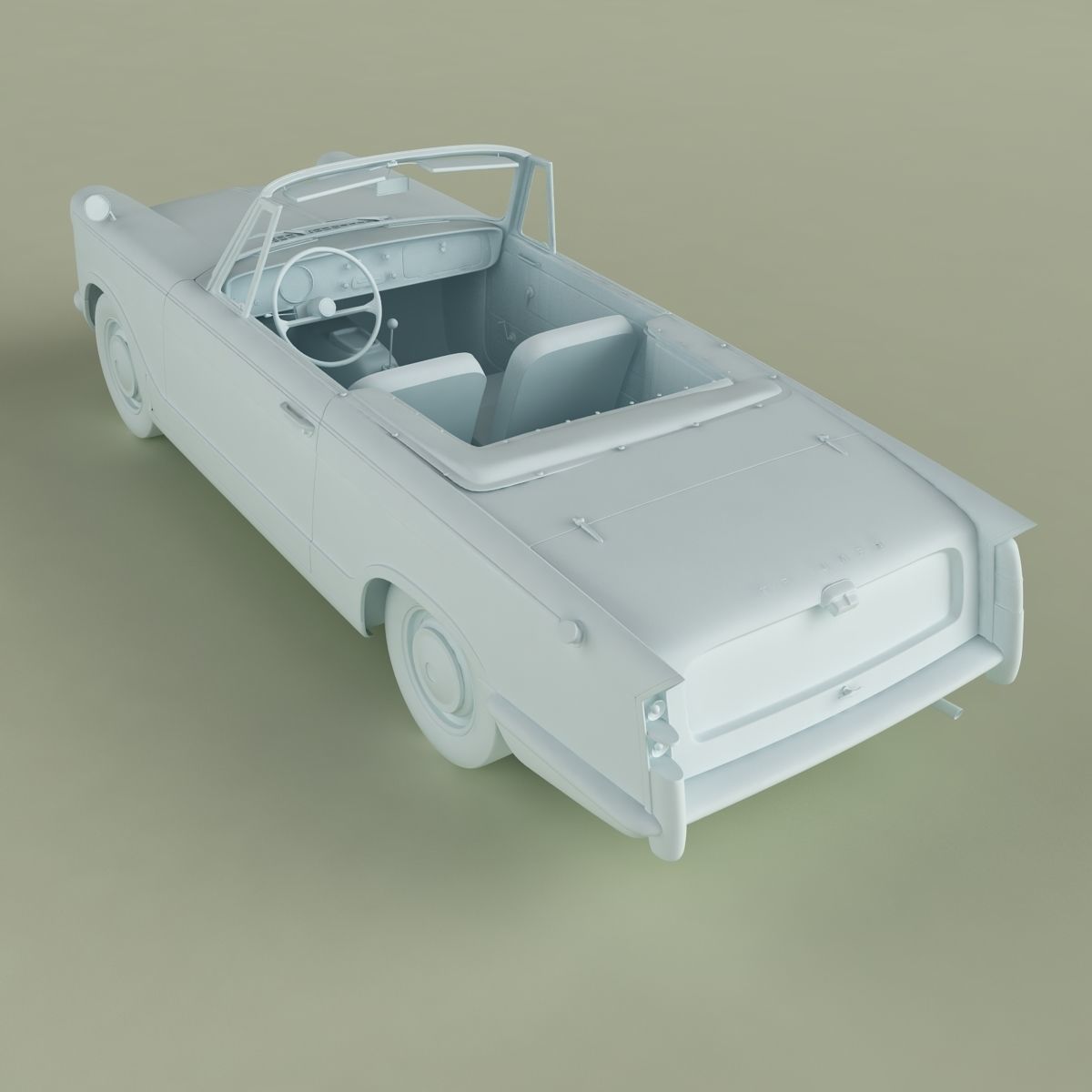 Triumph Herald 948 Convertible 3D model_12