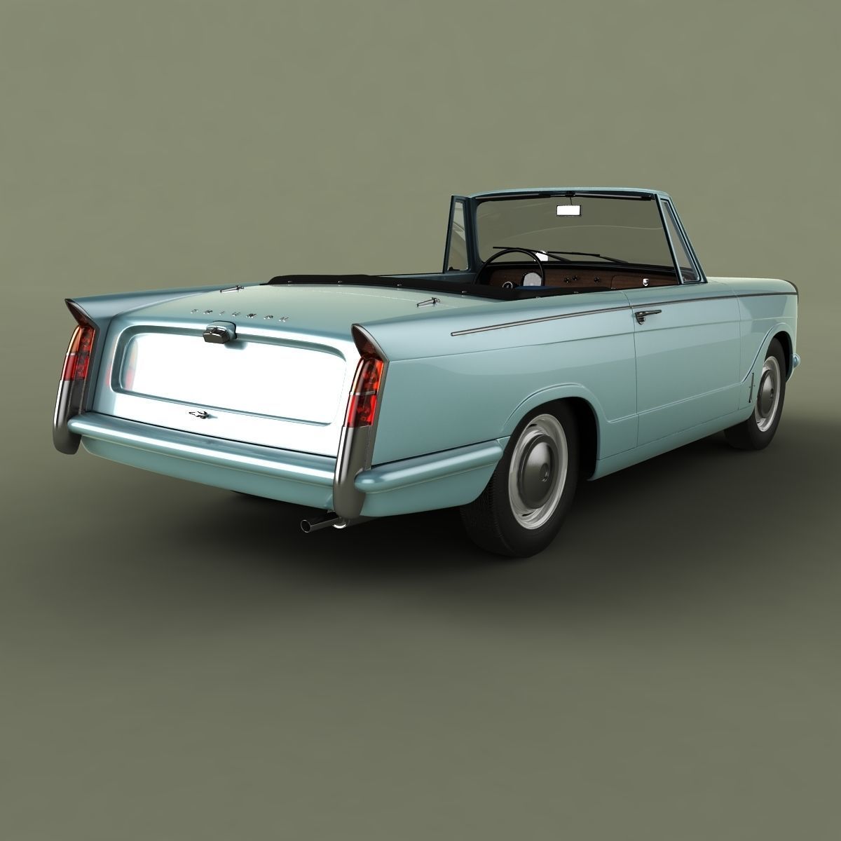 Triumph Herald 948 Convertible 3D model_2