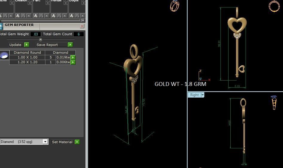 key pendant-3679 3D print model_6