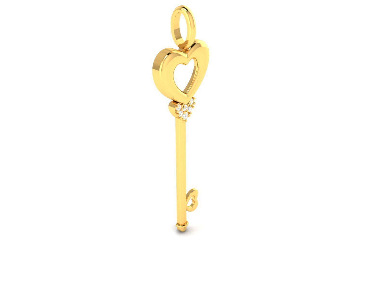 key pendant-3679 3D print model_1