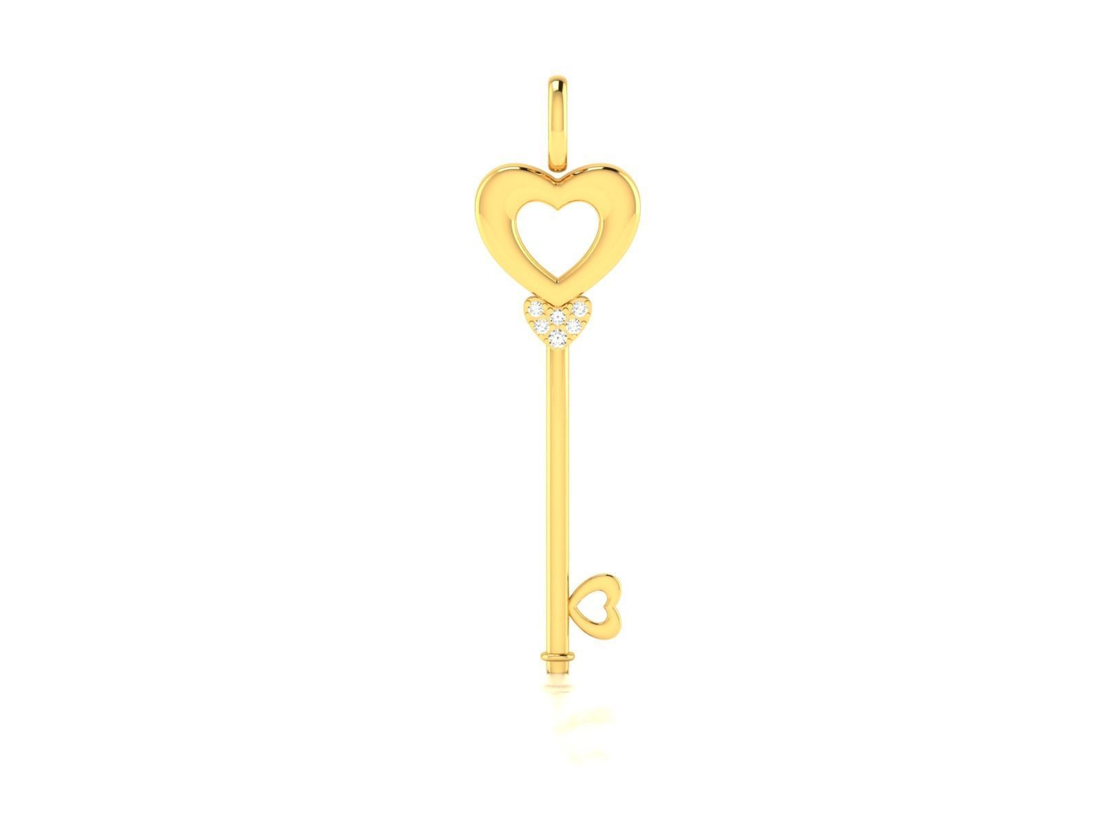 key pendant-3679 3D print model_3