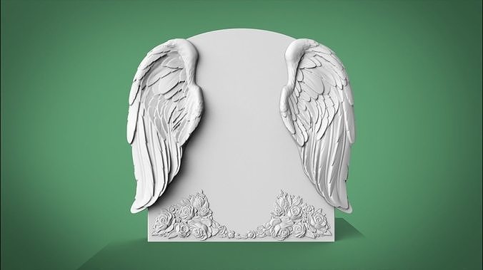 Memorial tombstone 3D model