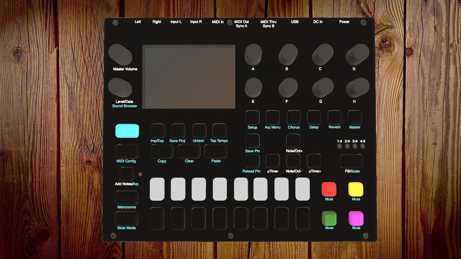 Digitone Synthesizer 3D model_2