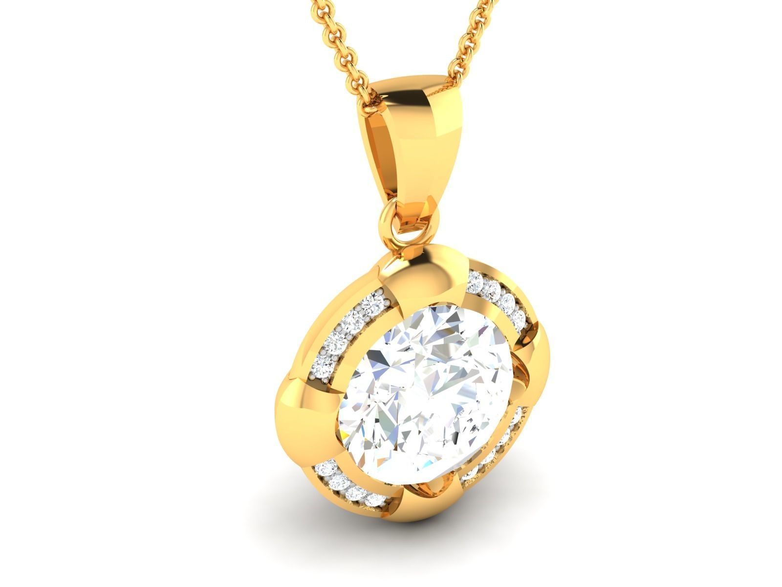 pendant 3455 3D print model_2