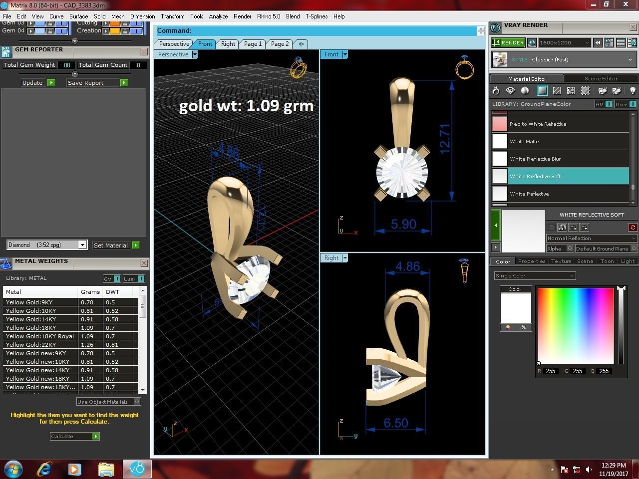 pendant 3383 3D print model_6