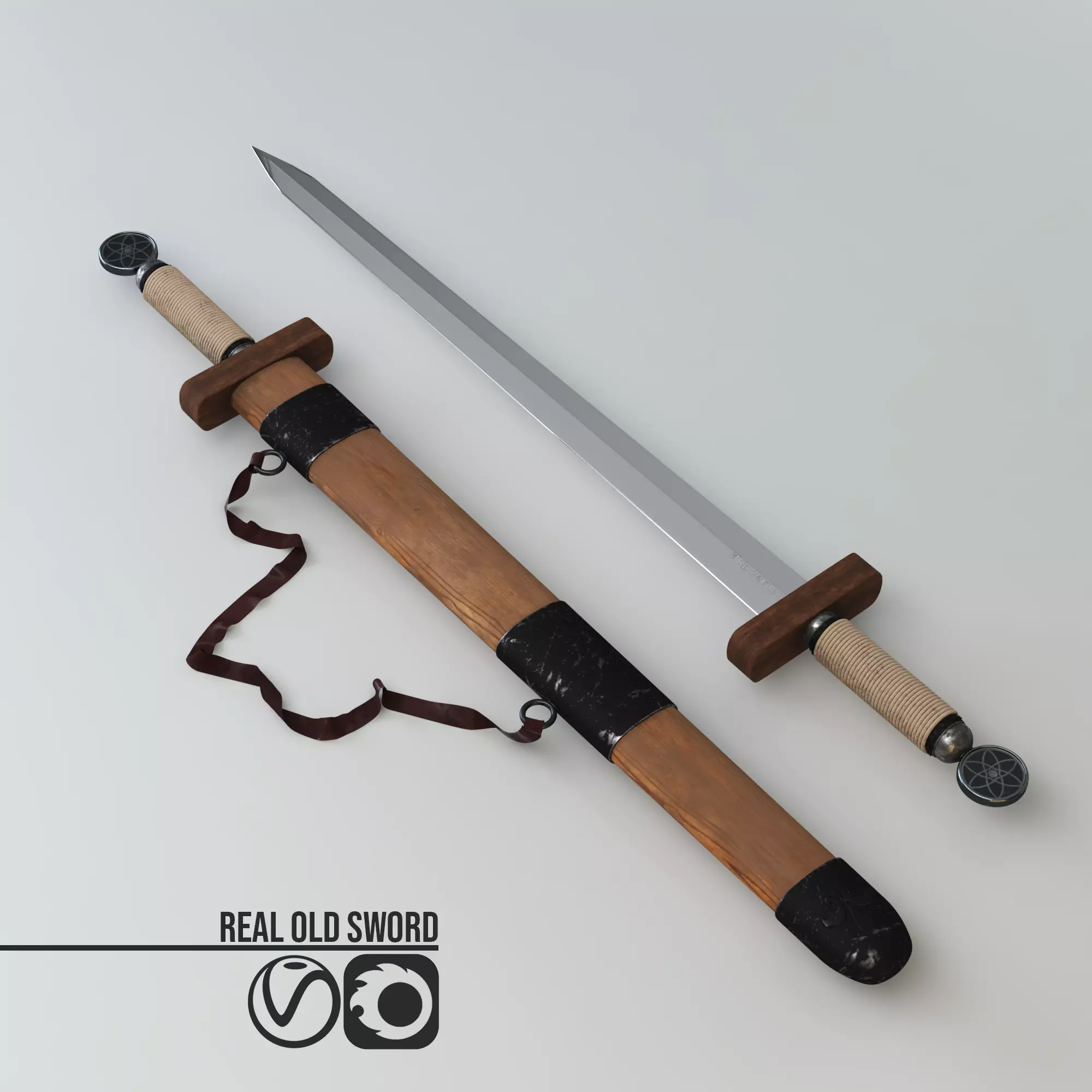 Real Old Sword Free 3D model