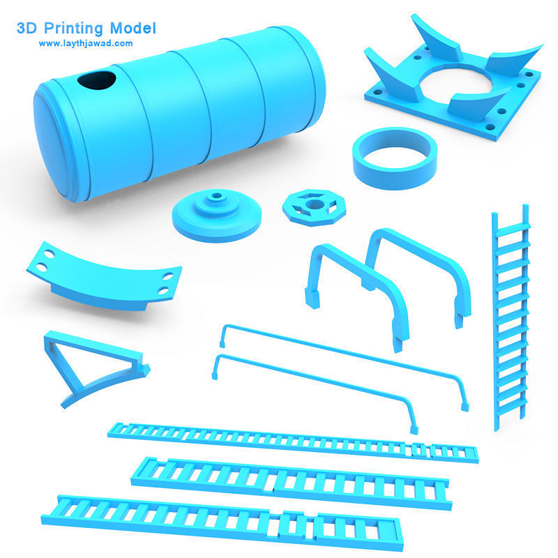 Fuel Tank 3D print model_11