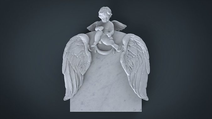 Memorial tombstone 3D print model