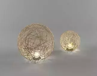 Designer Lamp - shadow casting mesh design