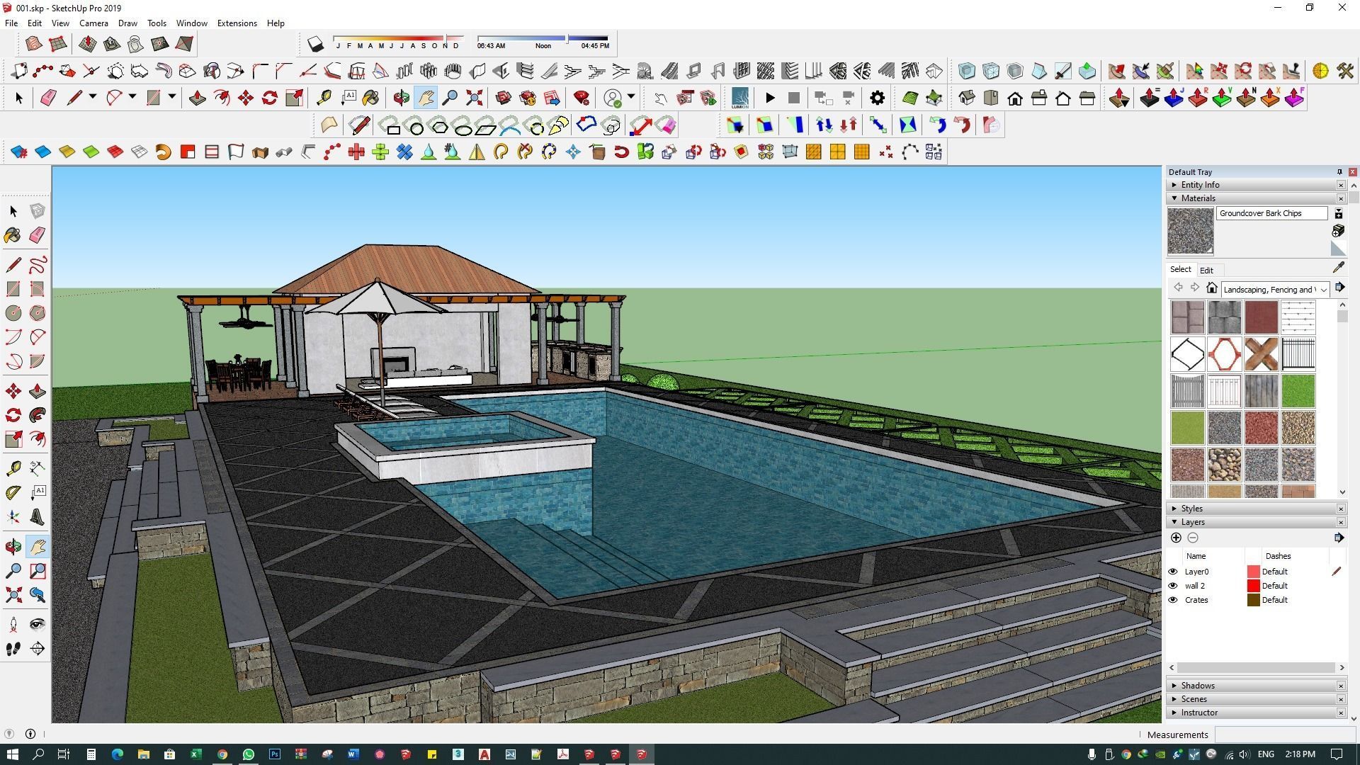underground swimming pool 3d model lumion model 3D model_3