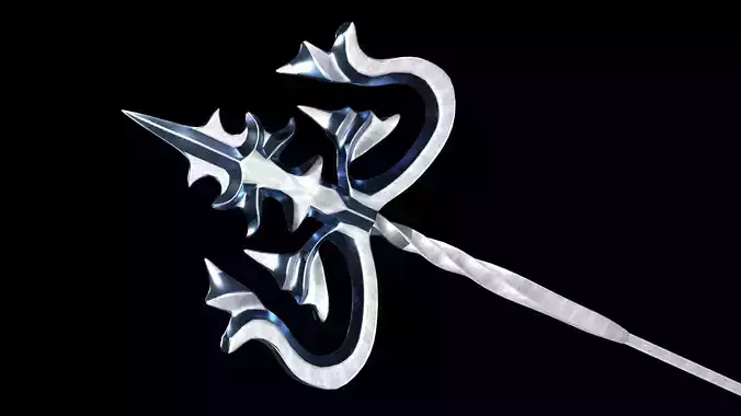 Aqua Ornate Trident Weapon