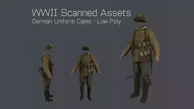 German Uniform Camo - WW2 Scanned Asset Pack