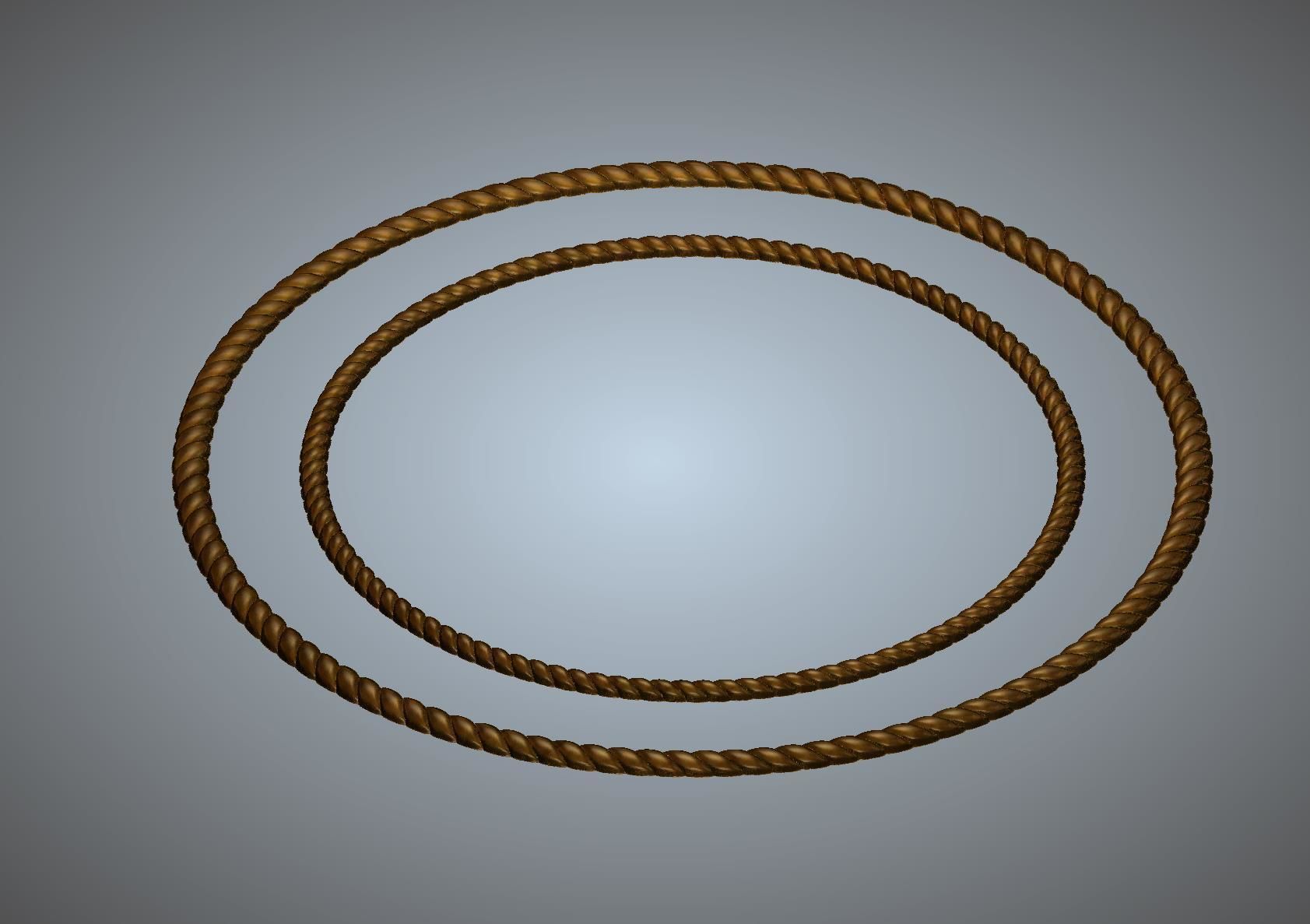 Round Border 3D print model_4