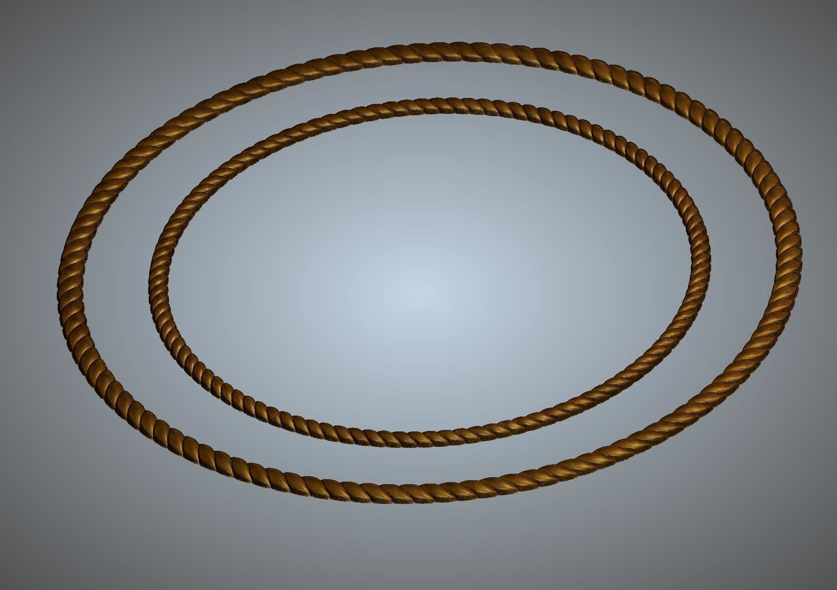 Round Border 3D print model_1