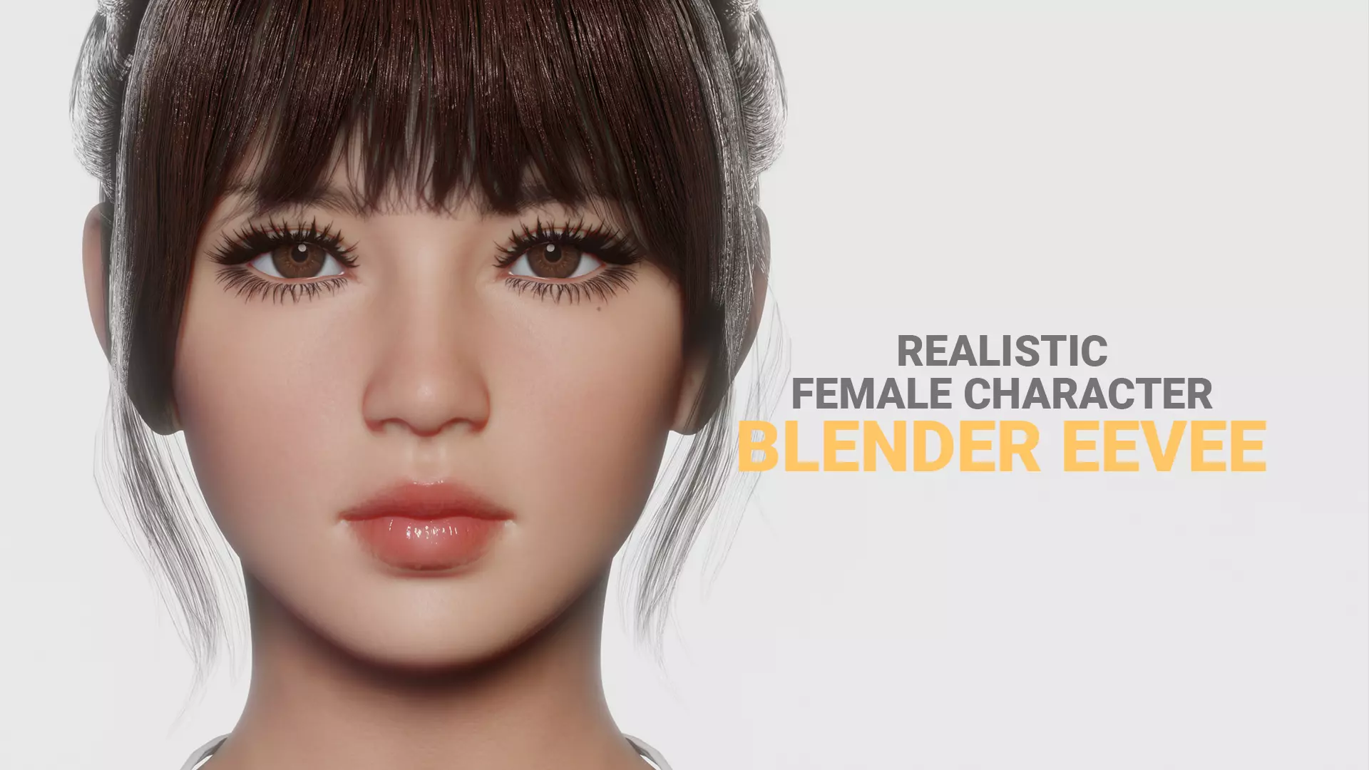 JOY - Realistic Female Character Low-poly 3D model_0