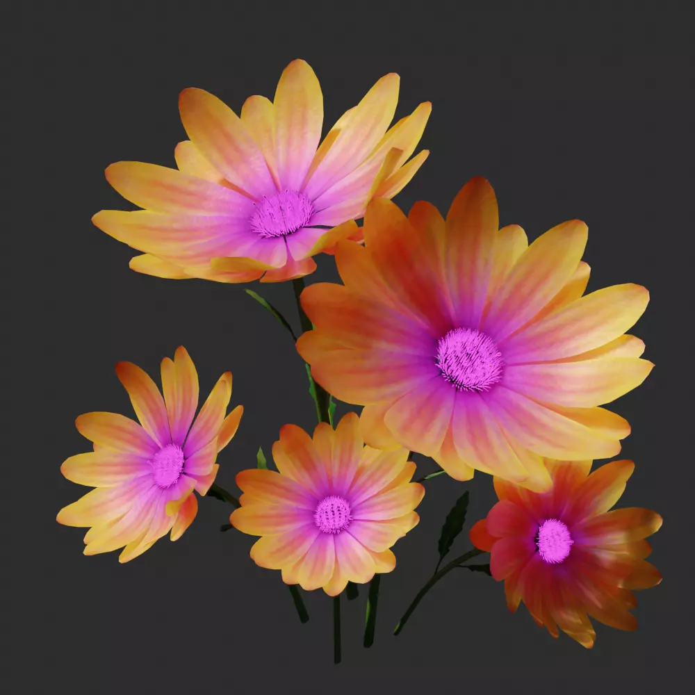 daisyflower daisies - daisies 3D model_0