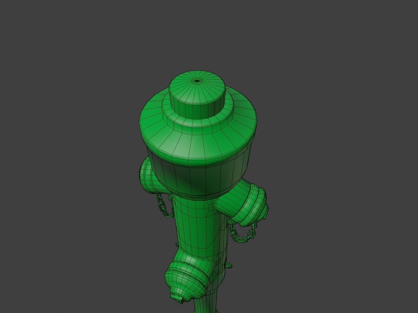  Blue Fire Hydrant VAG - Version 2 - Rusty 1 Low-poly 3D model_10