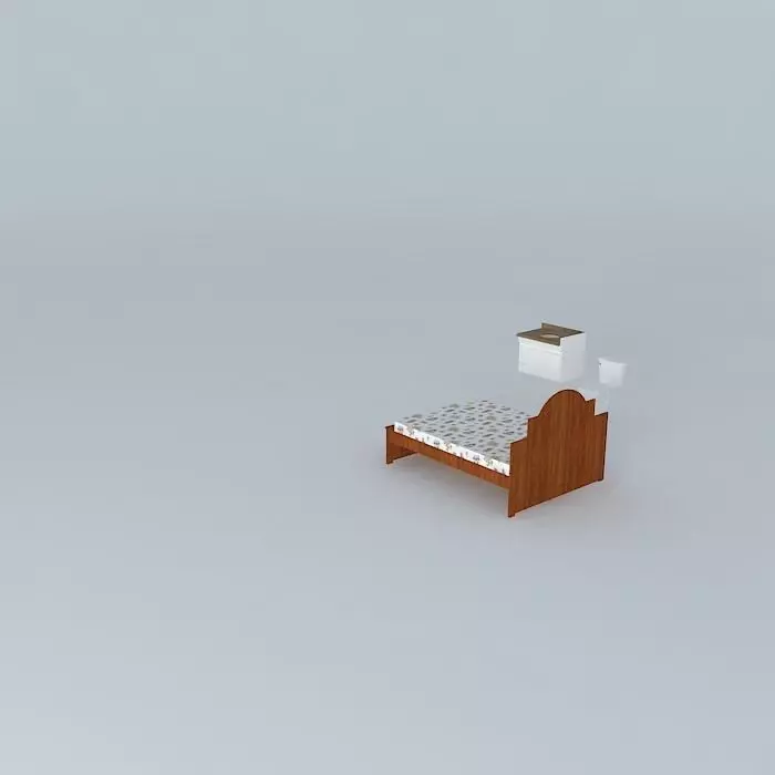 pattyorkut bed with box Free 3D model