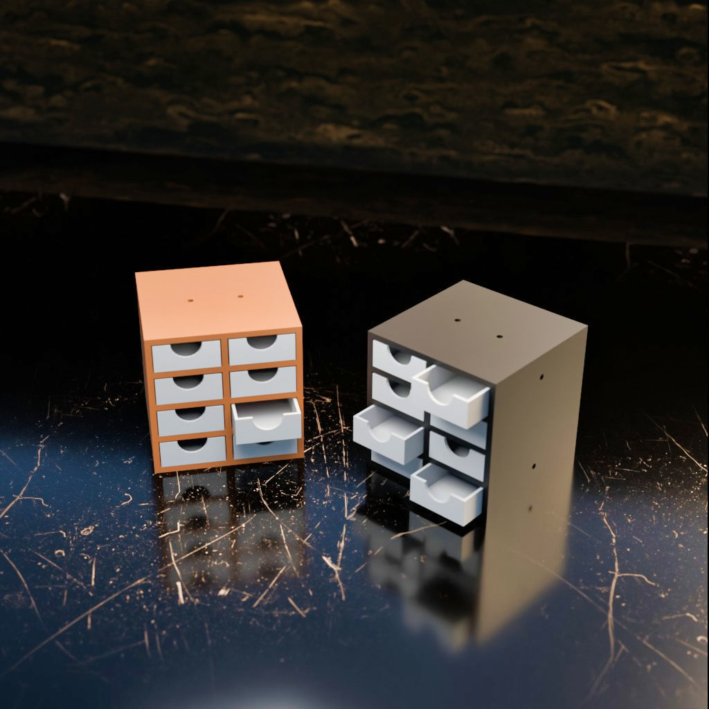 027M LA Unit 8 Drawer 3D print model_1