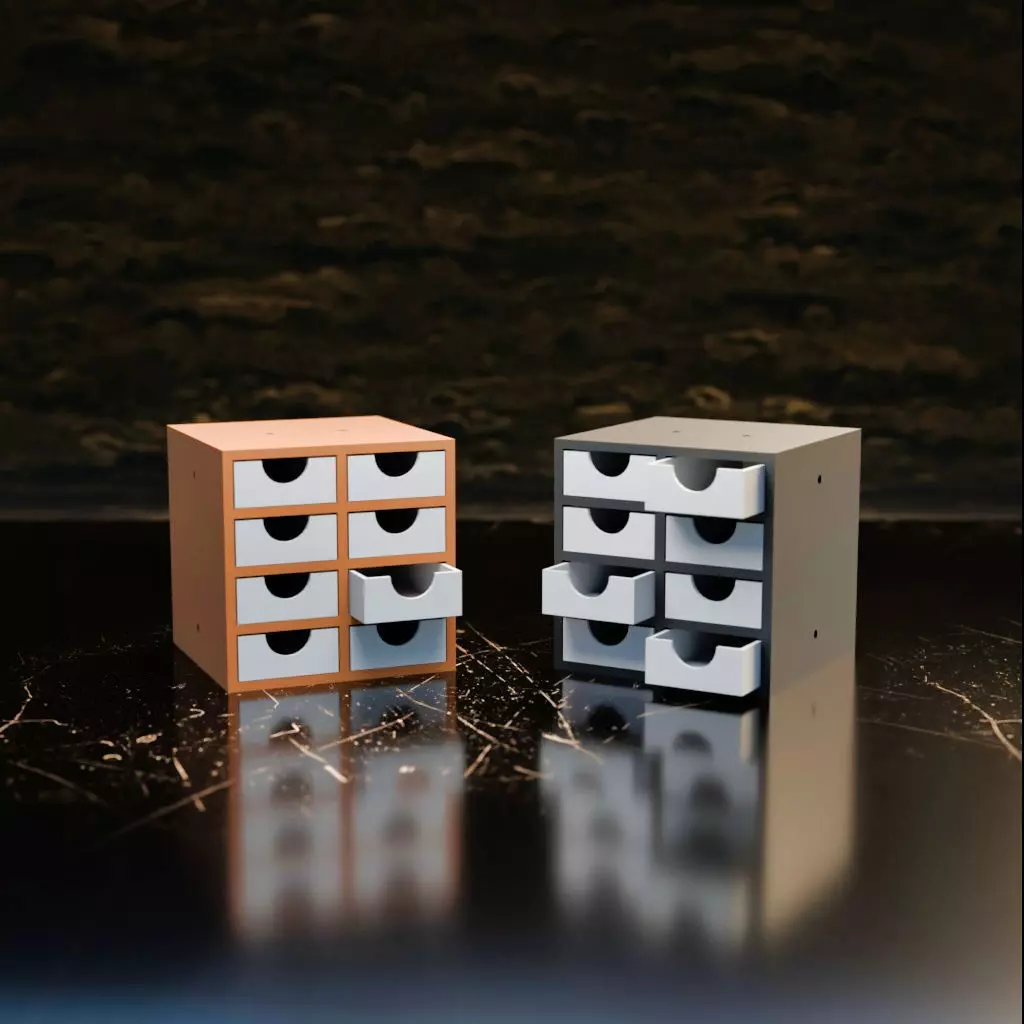 027M LA Unit 8 Drawer 3D print model_0