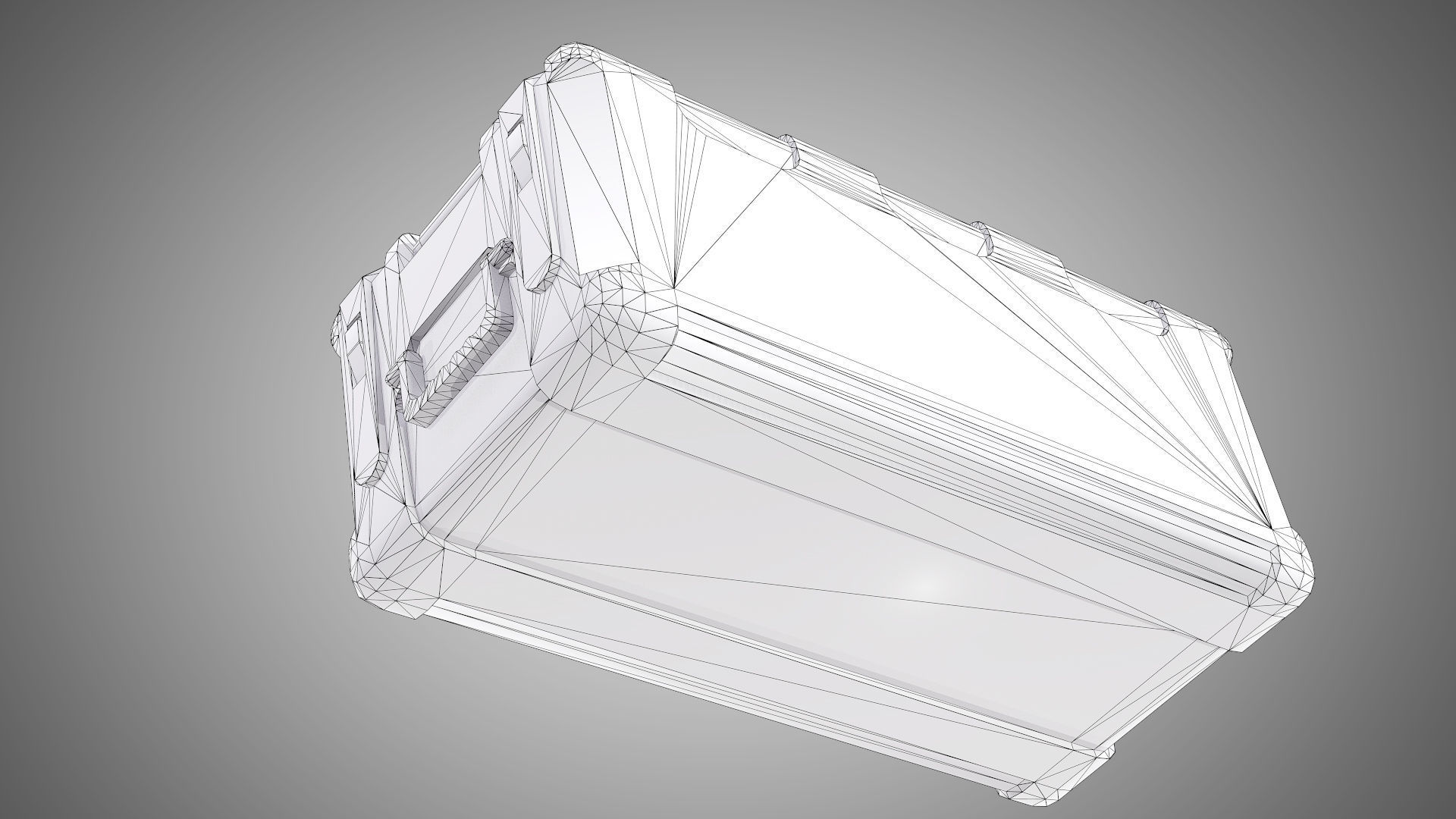 Sci Fi Crate AAA PBR Game Ready Asset Low-poly 3D model_13