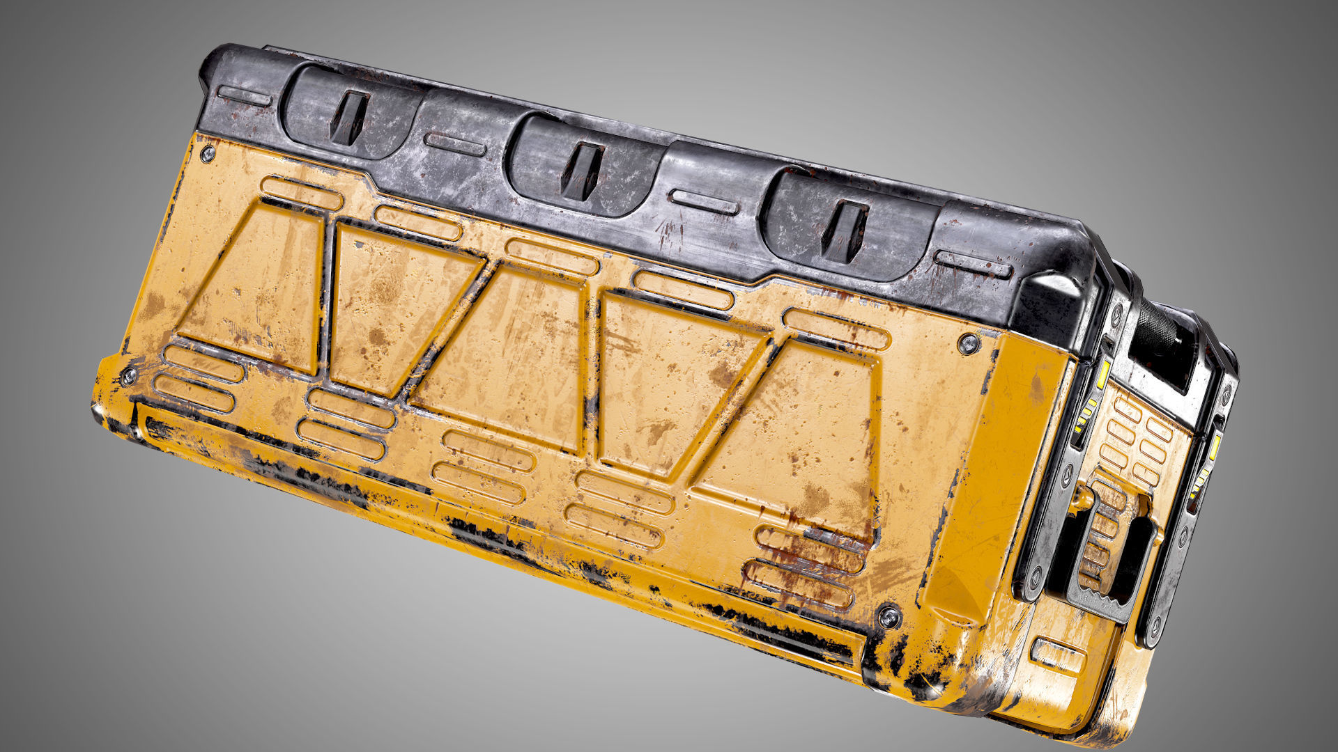 Sci Fi Crate AAA PBR Game Ready Asset Low-poly 3D model_7