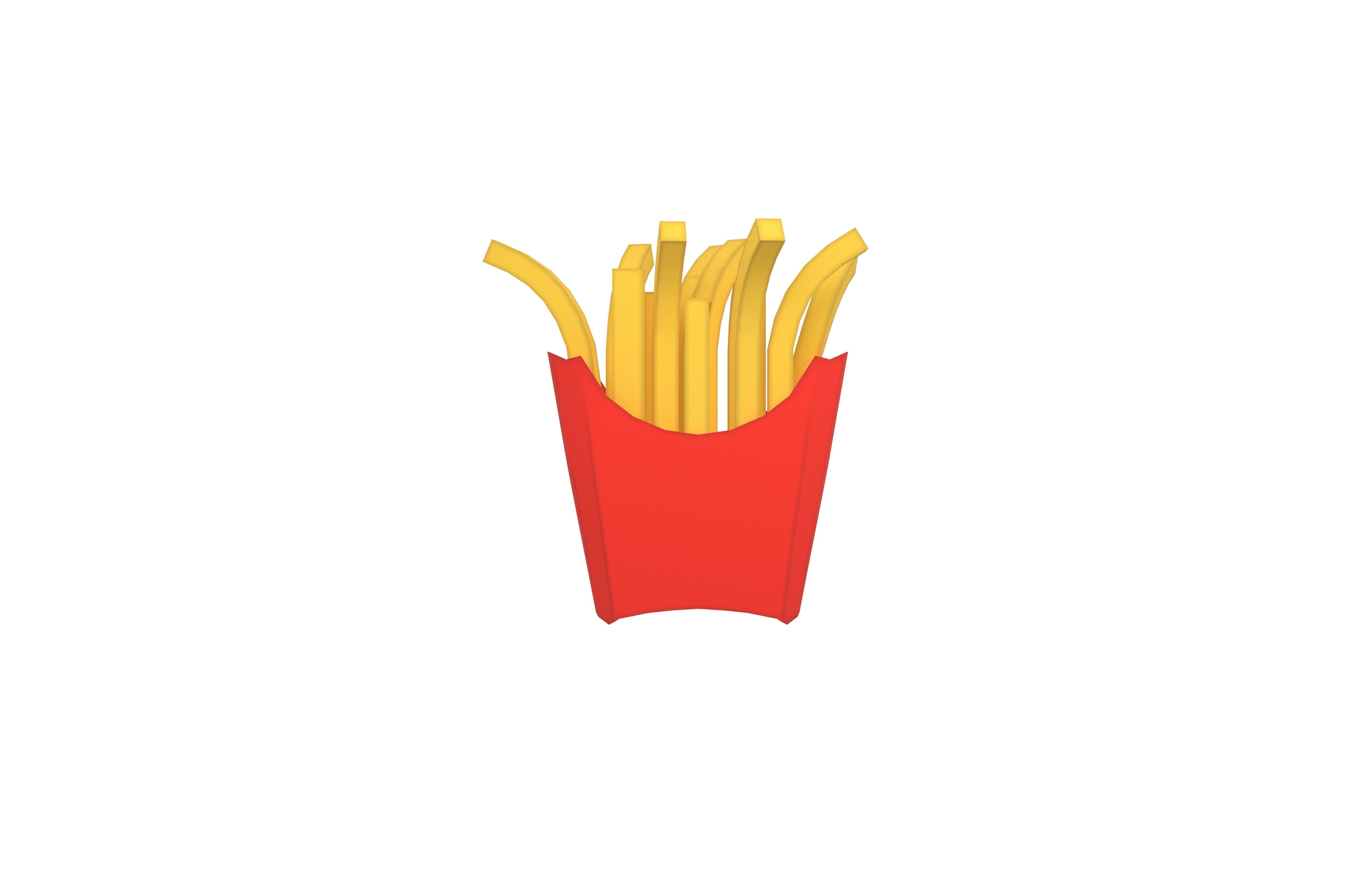 French Fries v1 003 Low-poly 3D model_1