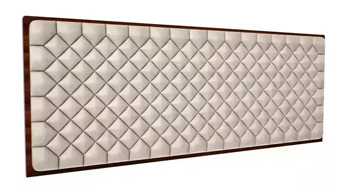 Bed Back Leather Upholstery Free 3D model