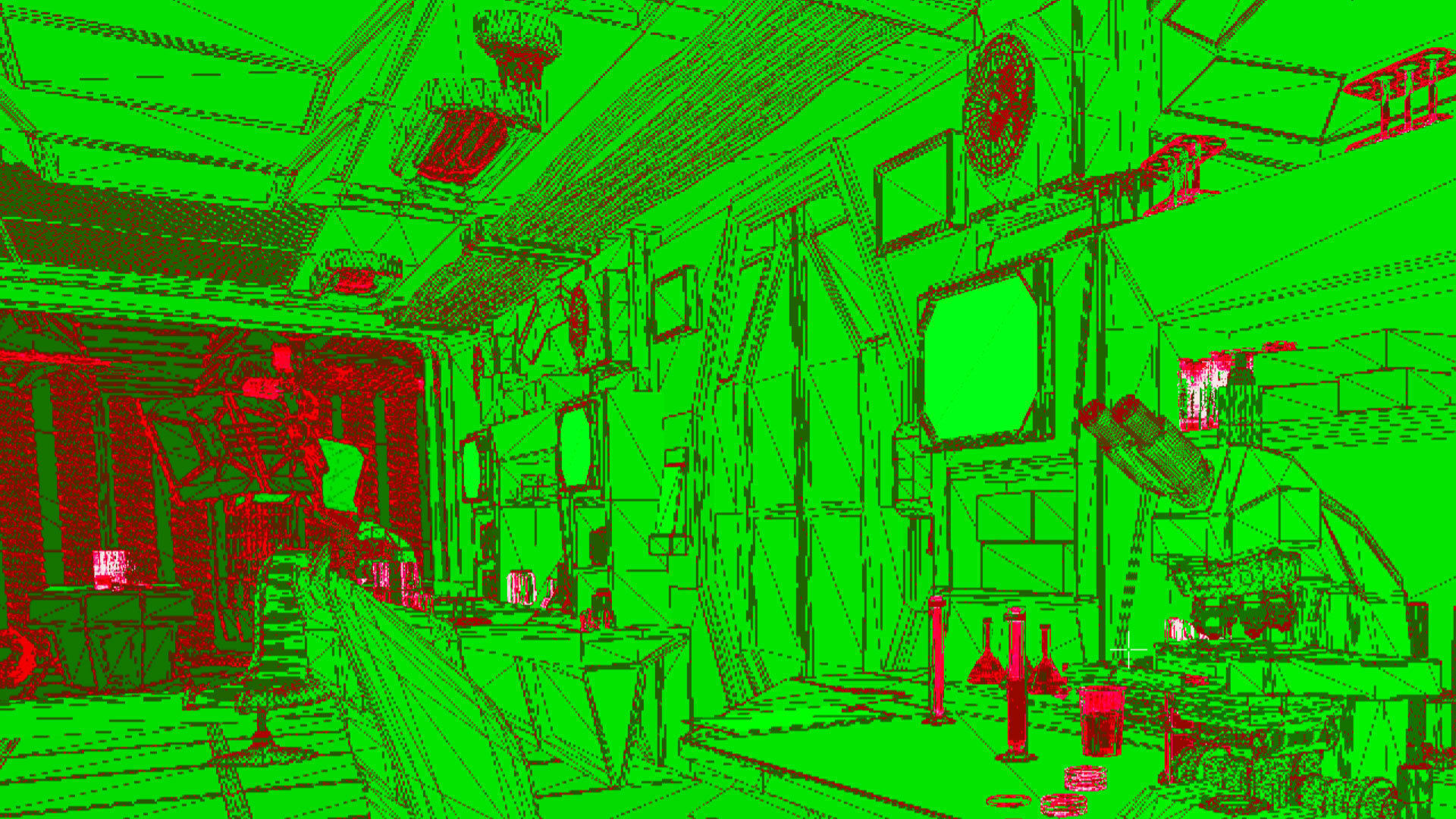 Sci-fi Lab Research Facility Environment Kitbash Low-poly 3D model_4