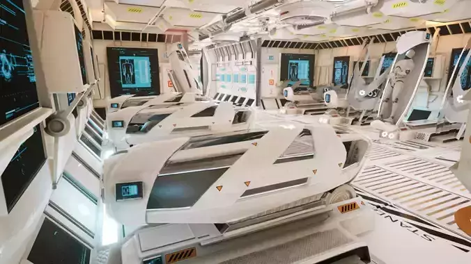 Sci-fi Lab Research Facility Environment Kitbash