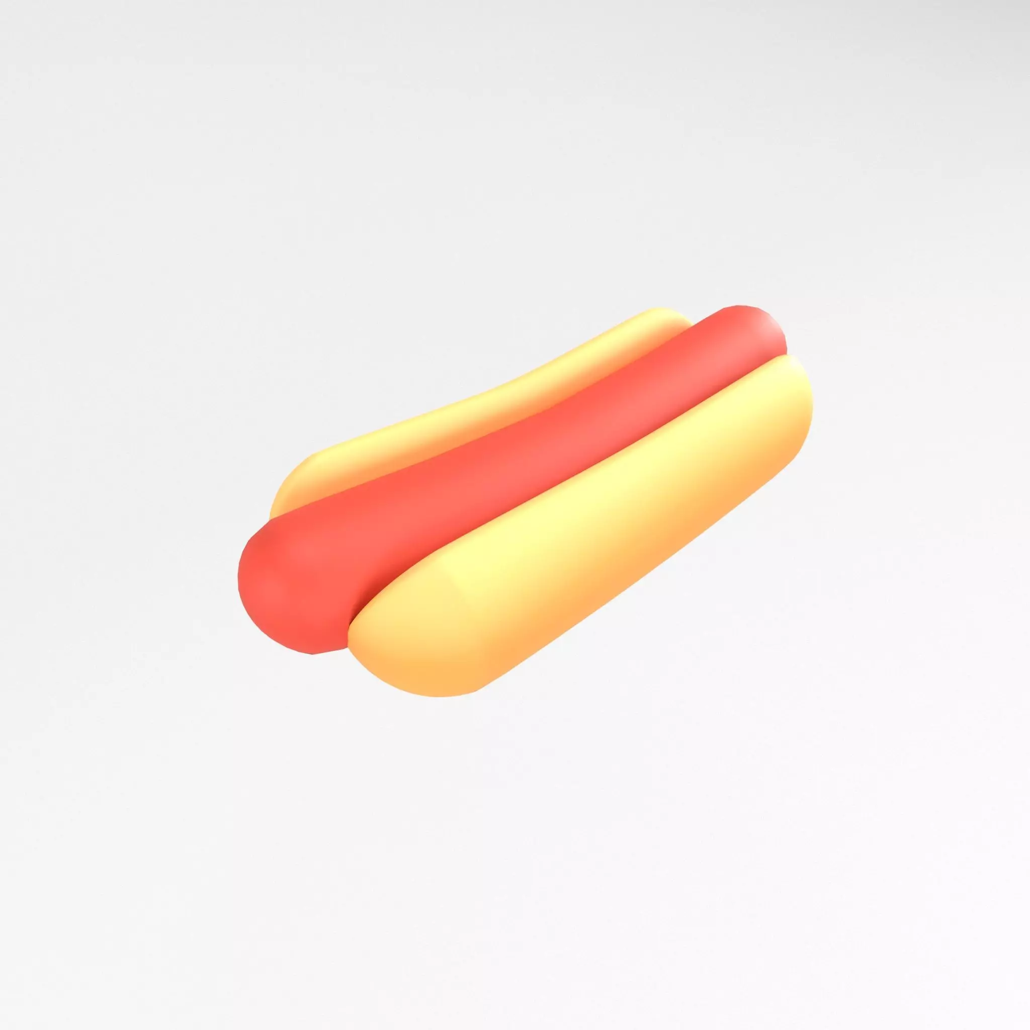 Hotdog v1 002 Low-poly 3D model_0