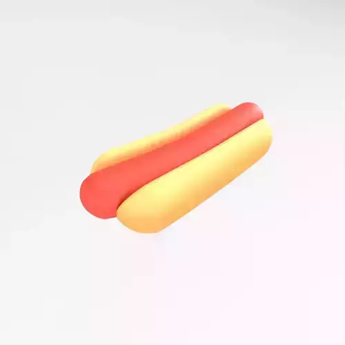Hotdog v1 002 Low-poly 3D model