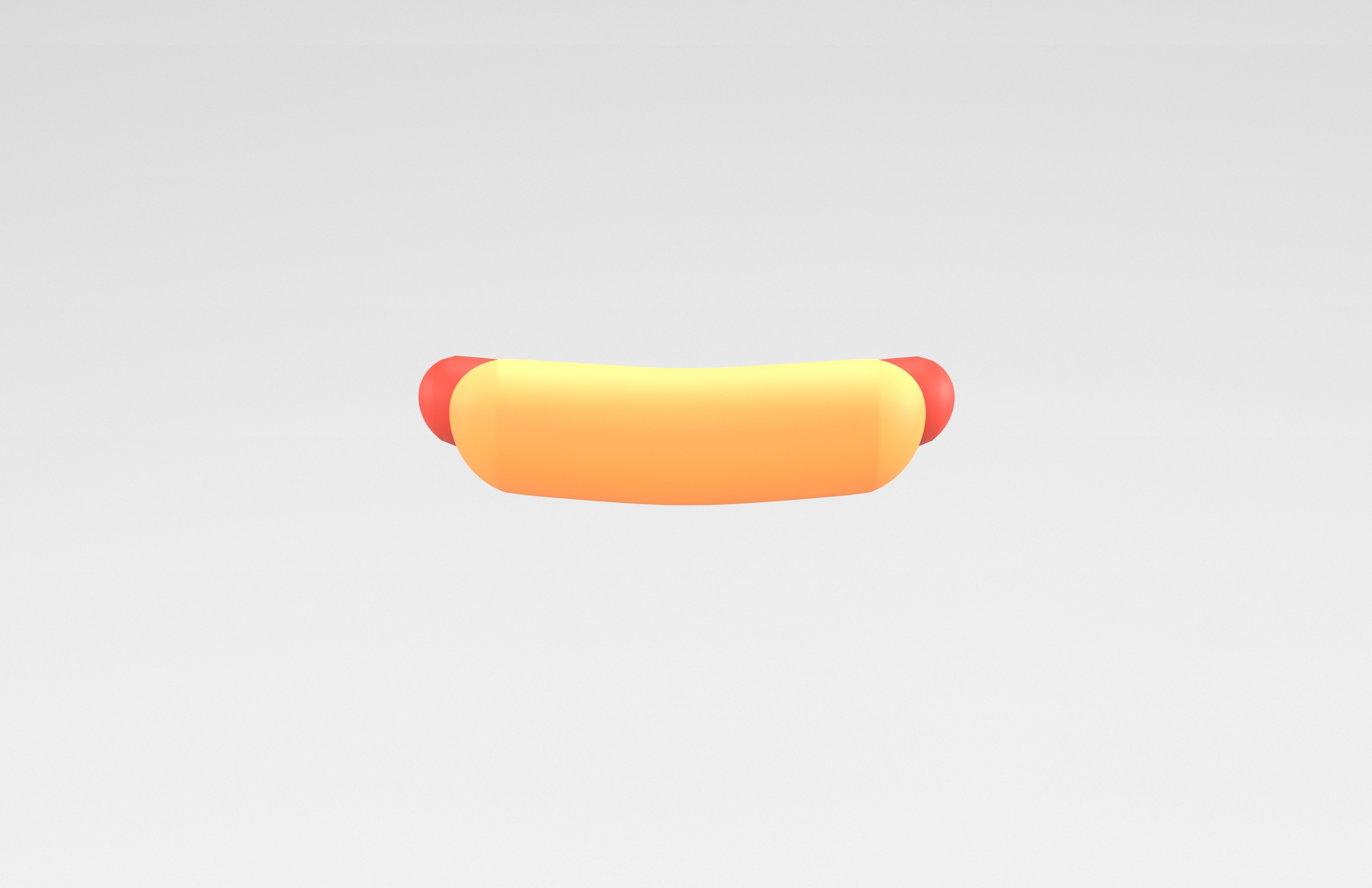 Hotdog v1 002 Low-poly 3D model_1