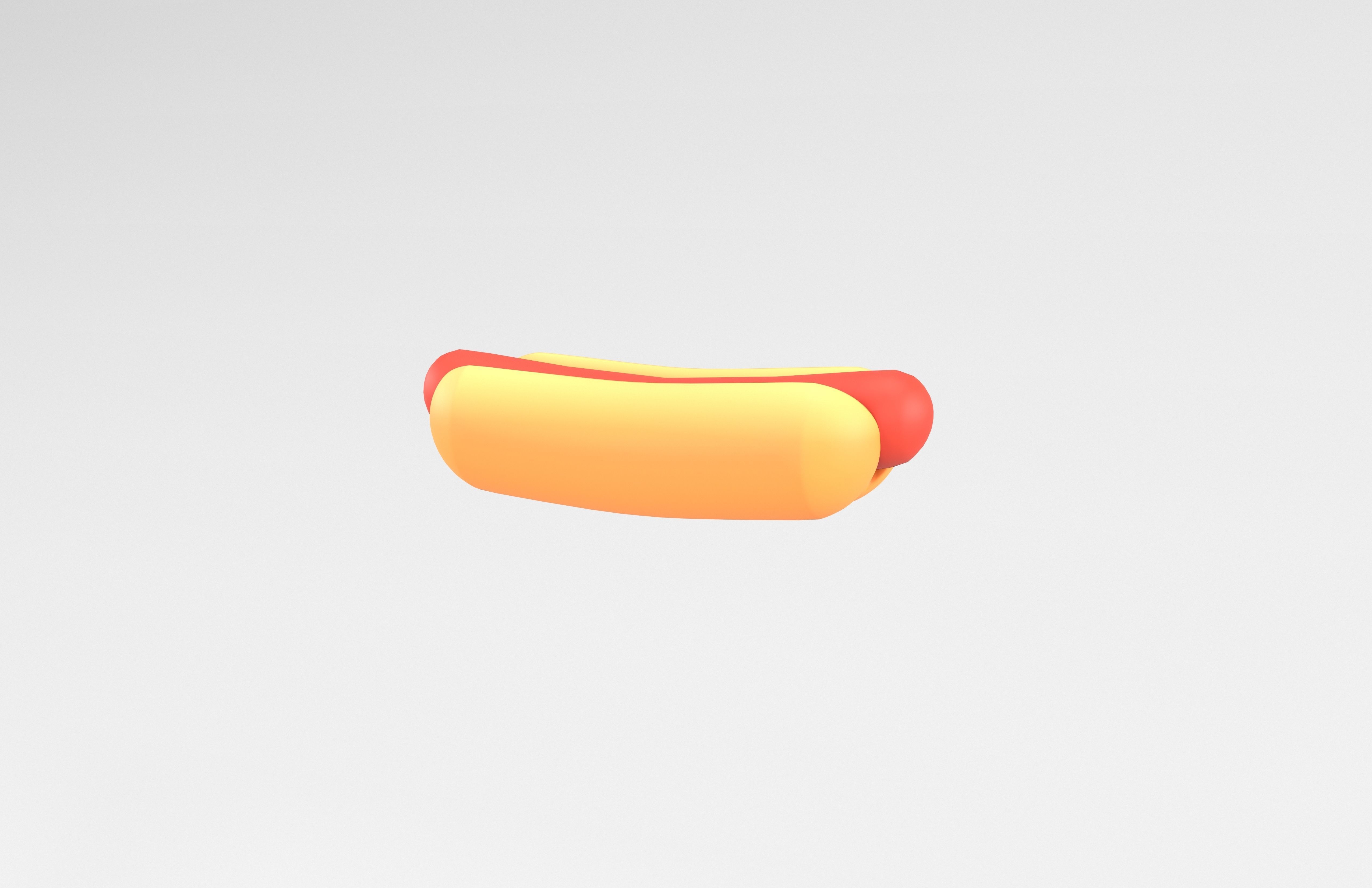 Hotdog v1 002 Low-poly 3D model_2